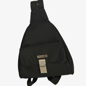 Donna Karan DKNY Black Small Backpack Purse Nylon - Pre-Owned